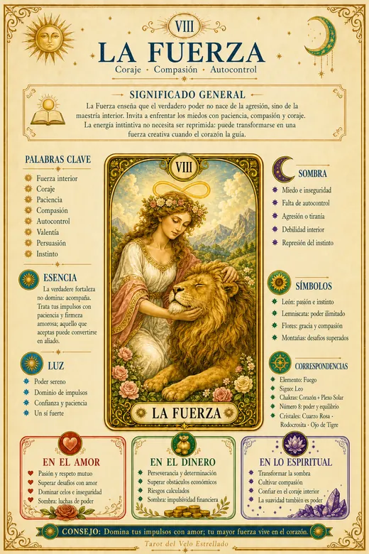 Ficha ilustrada de La Fuerza